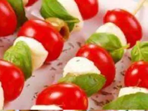 Brochetas caprese para cóctel, San Pablo Quinta Normal